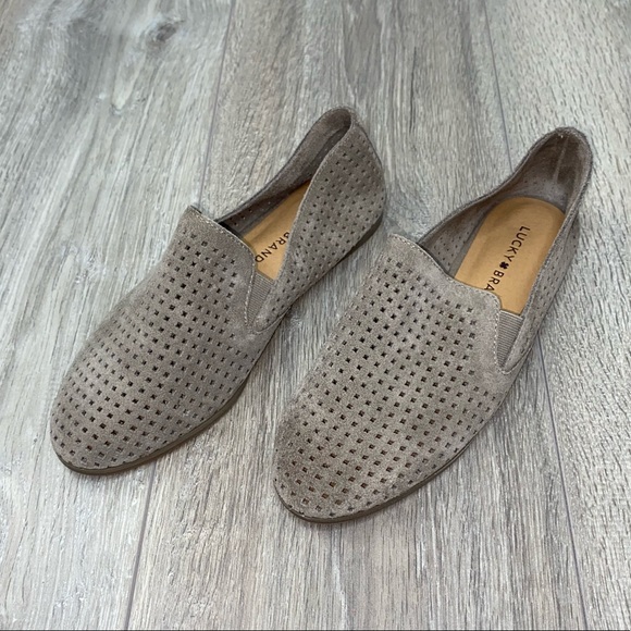 Lucky Brand Shoes - Lucky Tan Suede Carthy Loafer Flat 38 | 7 1/2